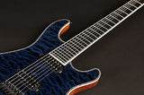 Mayones Regius 7 String Electric Guitar Trans Blueburst Bare Knuckle Pickups