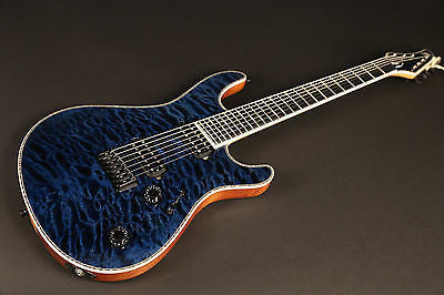 Mayones Regius 7 String Electric Guitar Trans Blueburst Bare Mayones Regius 7 String Electric Guitar Trans Blueburst Bare